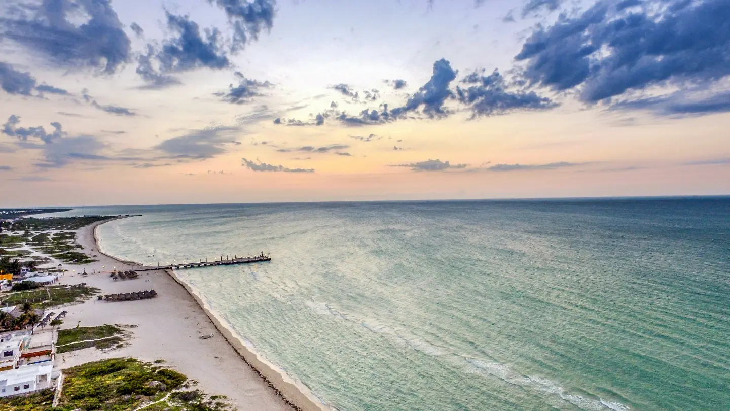 Reasons to invest in Merida’s real estate - Coastal Town of Sisal. One hour drive from Merida.