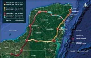 Map Tren Maya